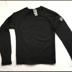North Face black wool sweater